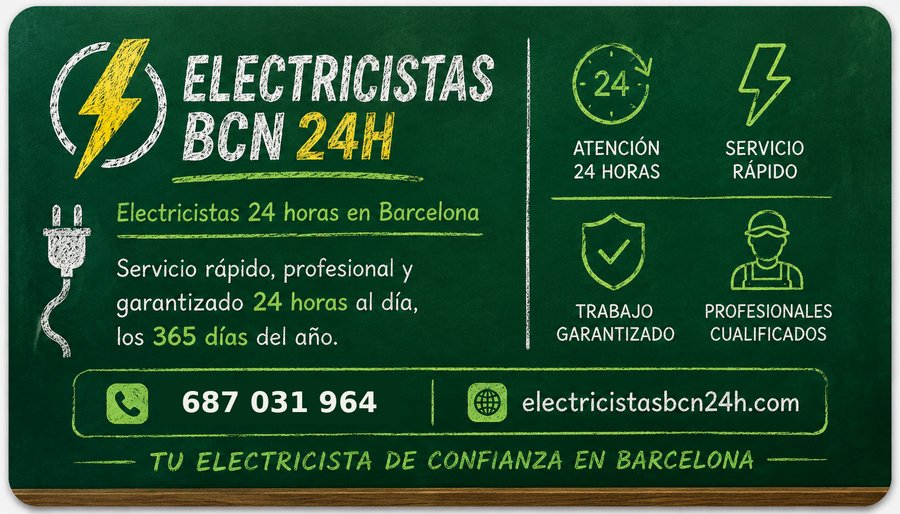 Electricistas BCN 24h - Electricista de zona en Barcelona